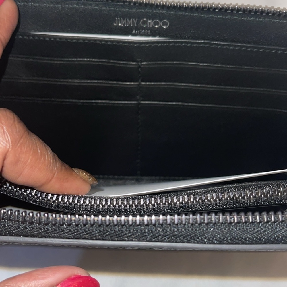 Jimmy Choo Carnaby wallet with mixed stars NWOT - Picture 5 of 15